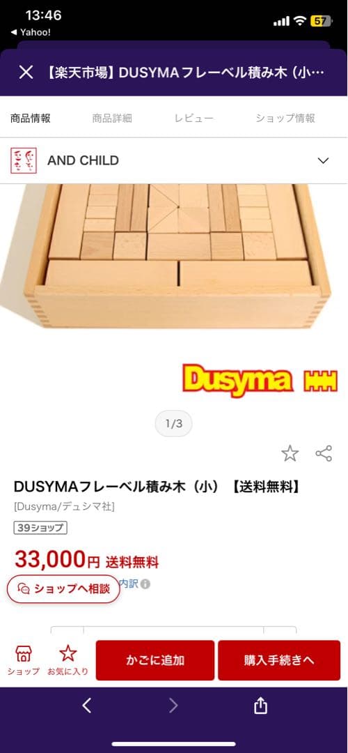 デュシマ　積み木　小　98個