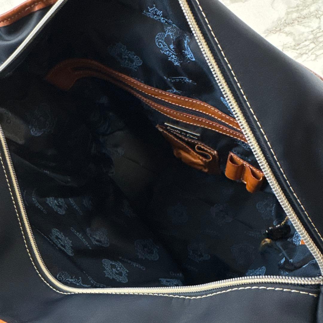 OROBIANCO オロビアンコ ナイロン×本革 レザー ビジネストートバッグ