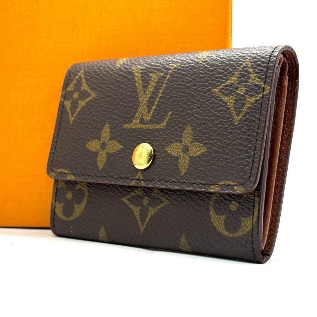 優*雅様 ルイヴィトン　ケース モノグラム ポルトモネ・プラ 小銭入れ　ブ