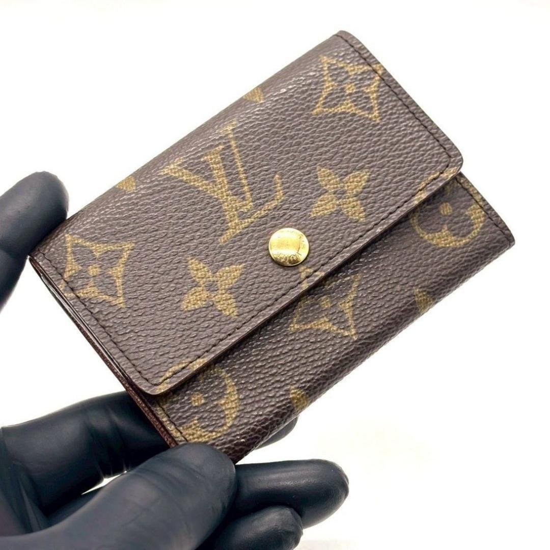 優*雅様 ルイヴィトン　ケース モノグラム ポルトモネ・プラ 小銭入れ　ブ