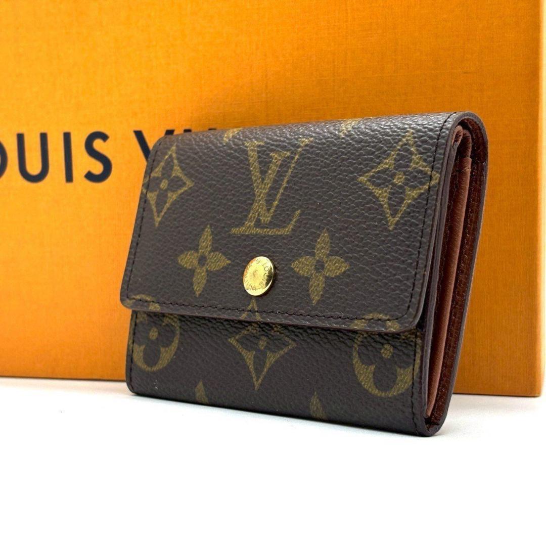 優*雅様 ルイヴィトン　ケース モノグラム ポルトモネ・プラ 小銭入れ　ブ