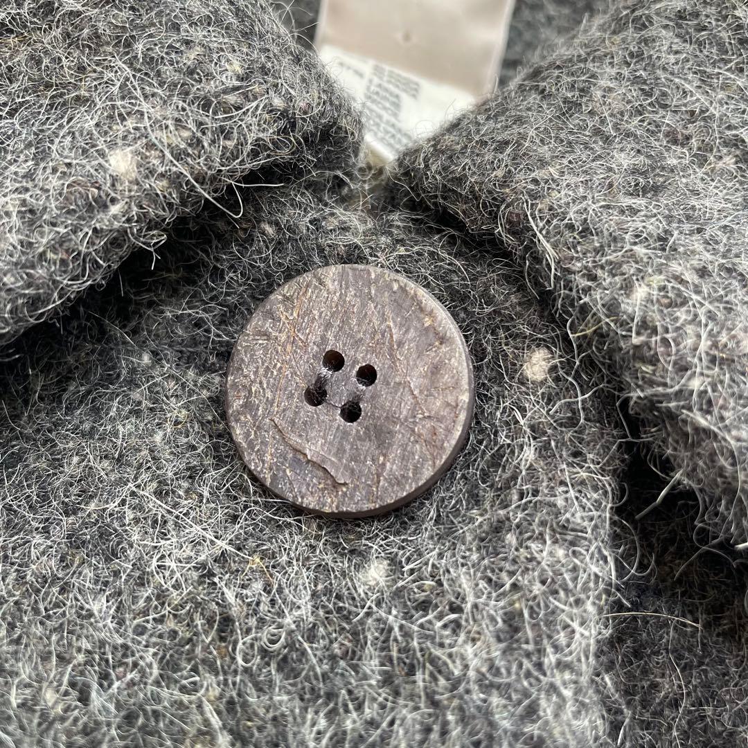 Krizia poi アルパカロングチェスターコート 42 大きいサイズ ベルト