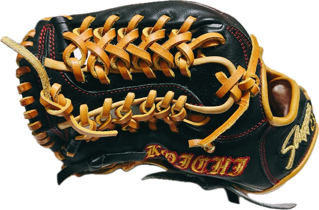 スラッガー オーダー軟式グローブ 左投げ用 黒/オレンジ