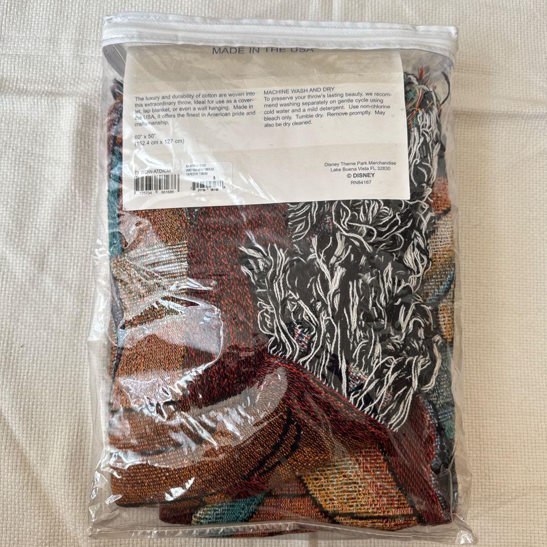 【希少】ディズニー　ビンテージ　ミッキー　ミニー　ブランケット　マルチカバー