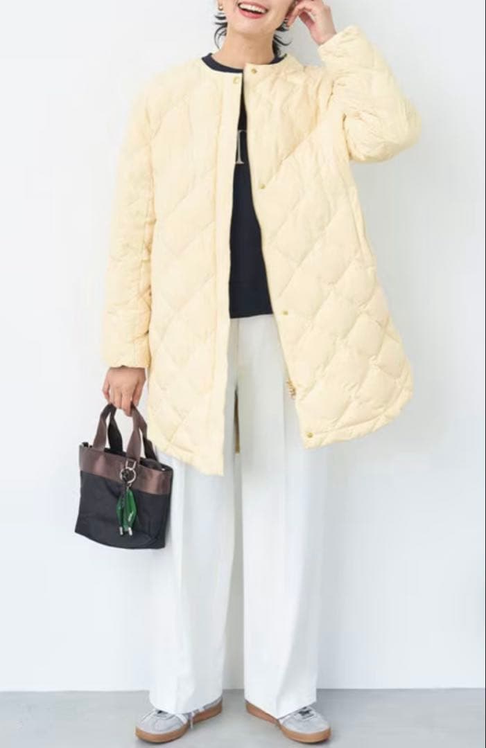 【自宅で洗濯OK / 軽量で暖か】TAIONコラボ 2WAY キルティングダウン