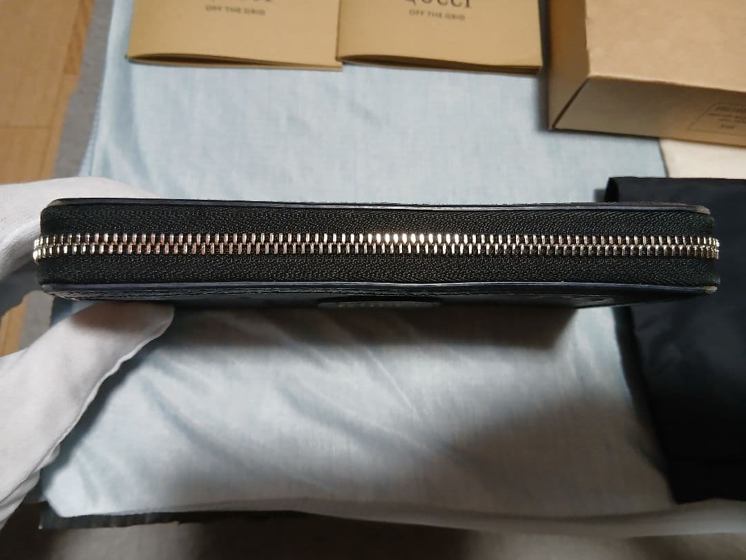 GUCCI GGパターン ブラック 長財布
