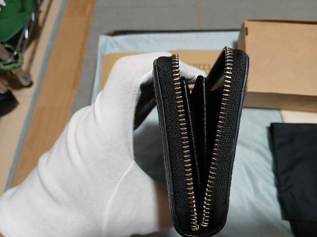 GUCCI GGパターン ブラック 長財布