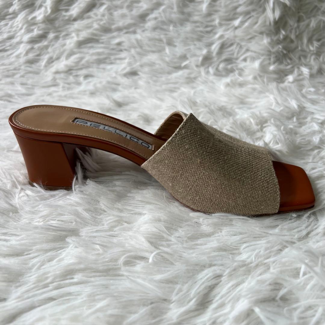 ✨大政絢さん着用✨ 美品 PELLICO リネン ミュール イタリア製 雑誌掲載