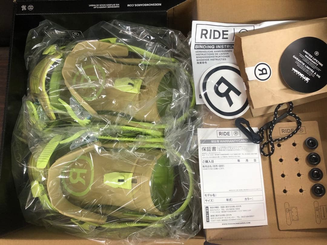 RIDE C-6 スノーボード バインディング Mサイズ （美品）