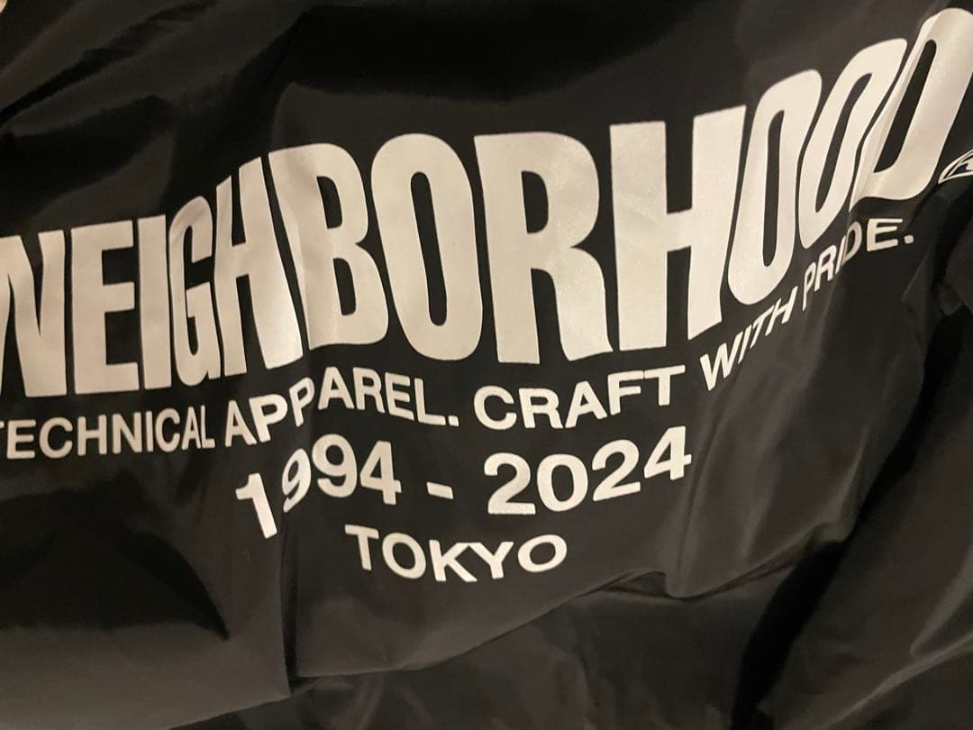 NEIGHBORHOOD ブラックナイロンジャケット XLタグなし