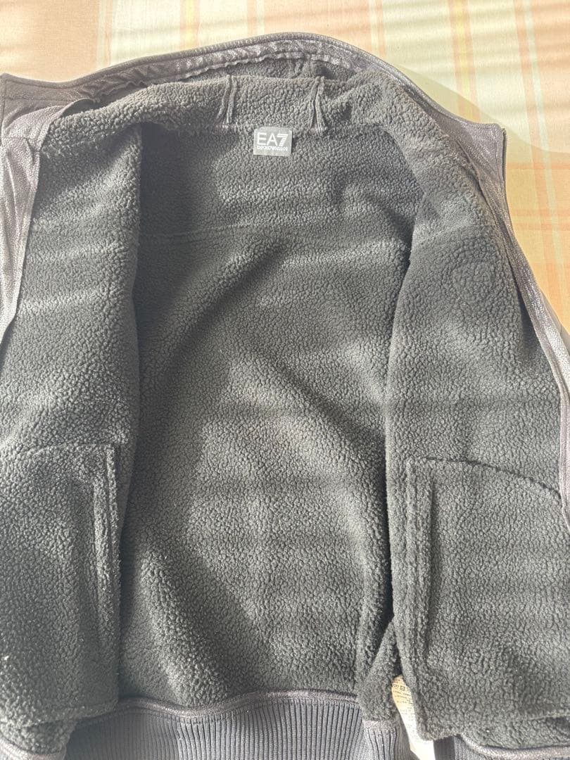 EMPORIO ARMANI EA7 フェイクレザー ボンバージャケット