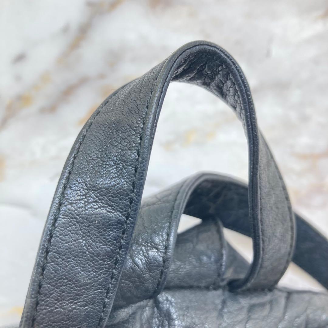 極美品❣️ 希少❣️IB￼IZAイビサリュックブラックレザーイビザ大容量