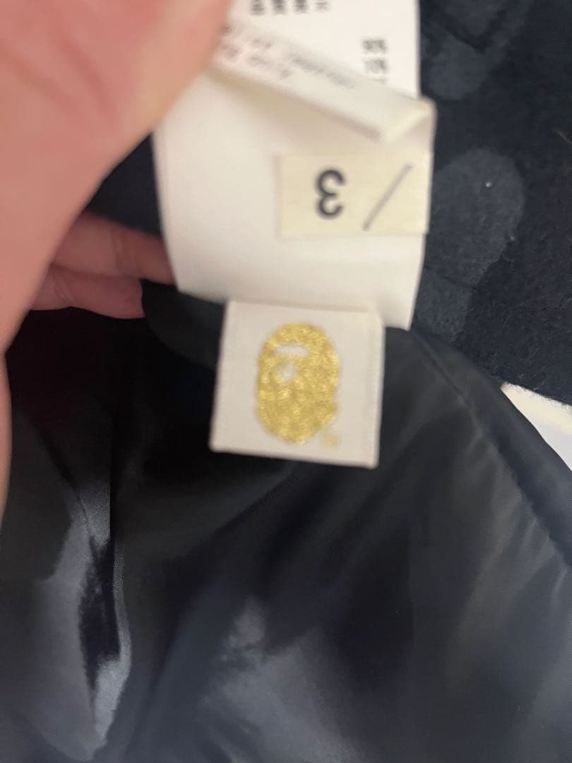 値下【美品】A Bathing Ape ダッフルコート XL ブラック迷彩