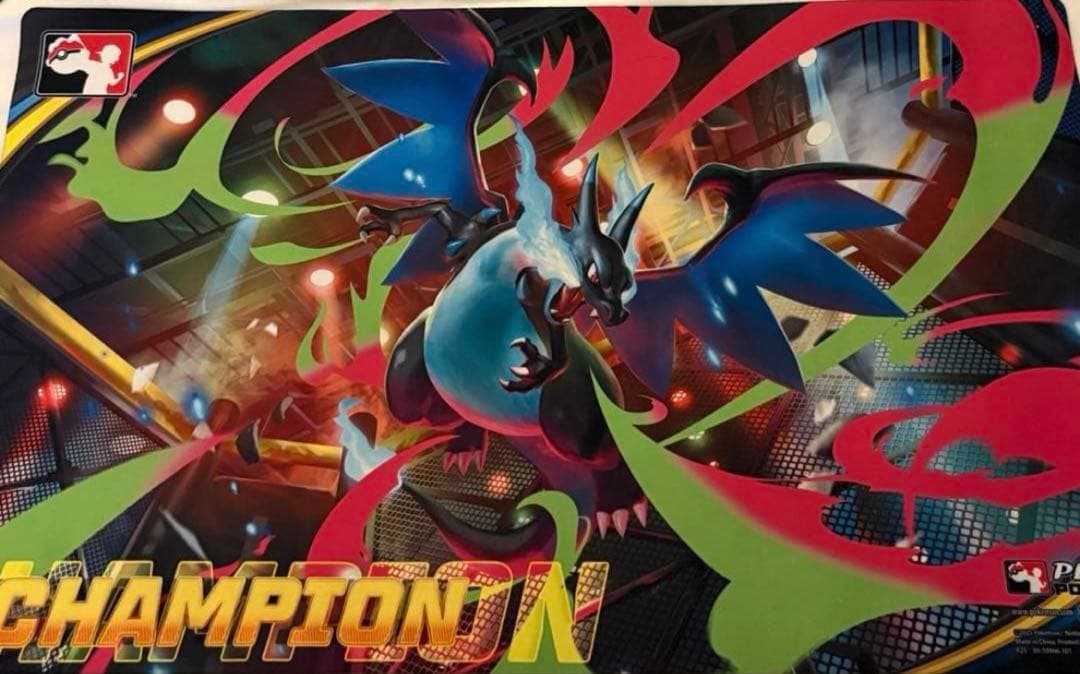 【海外公式】メガリザードンX プレイマット リーグカップ チャンピオン 限定①