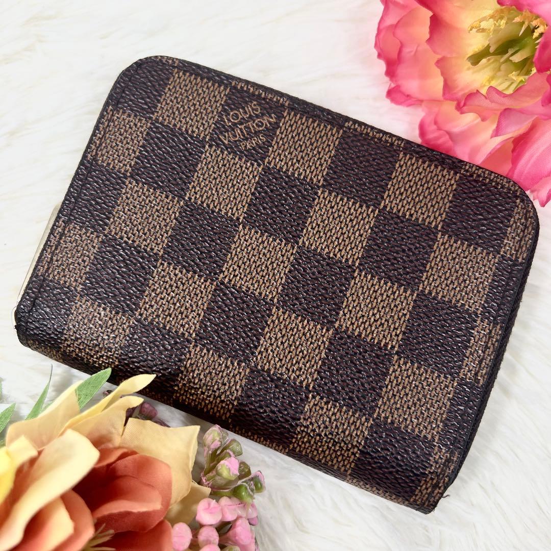 ルイヴィトン ケース ジッピーパース ダミエ 茶 小銭入れ 財布