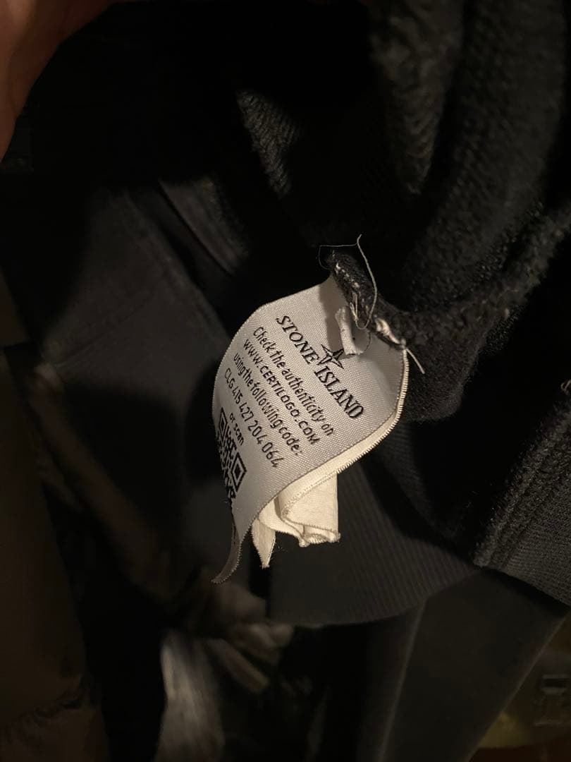 STONE  ブラック ジップアップジャケット