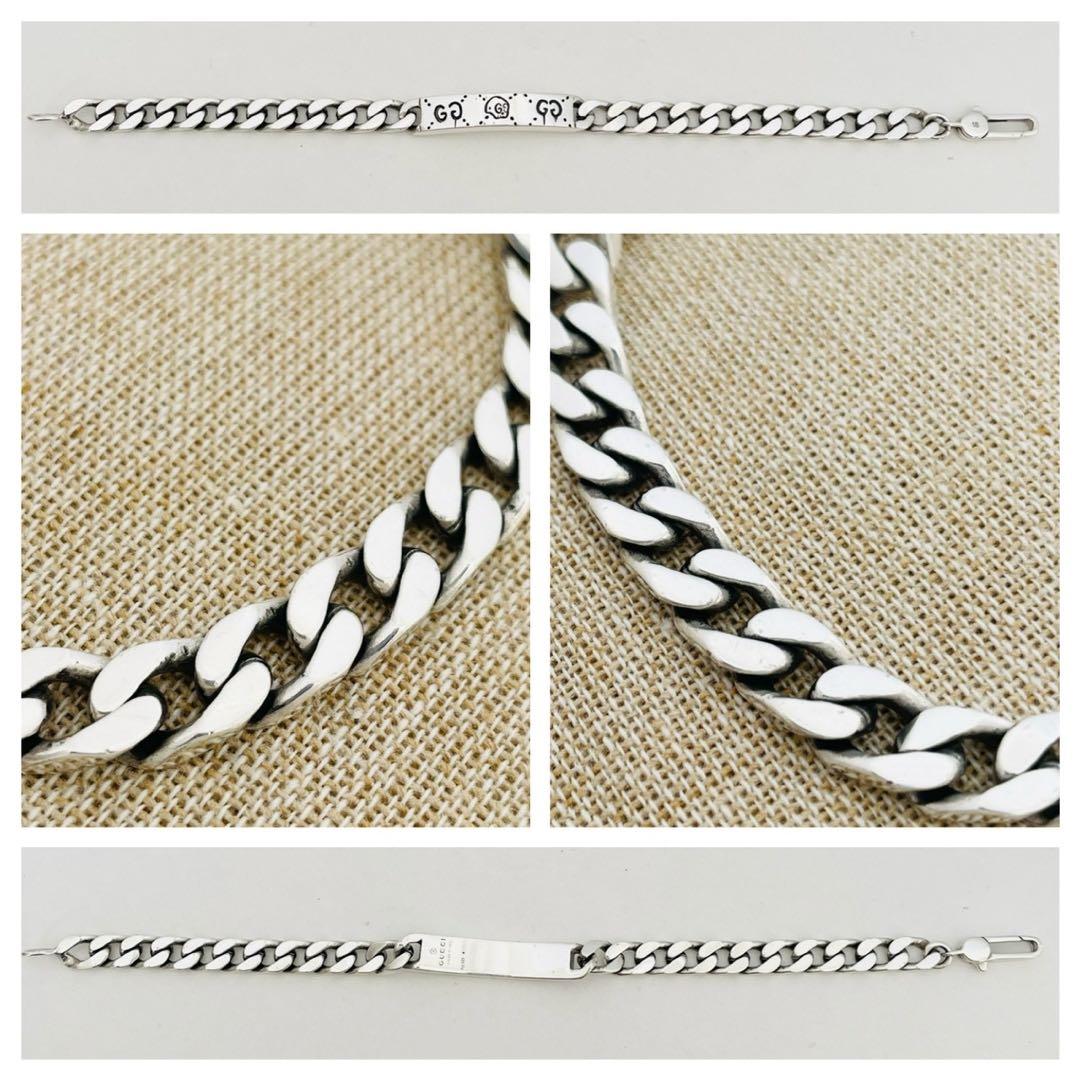 美品✳︎グッチ バングル ゴースト スカルドクロ GG アイコン 刻印 18サイズ