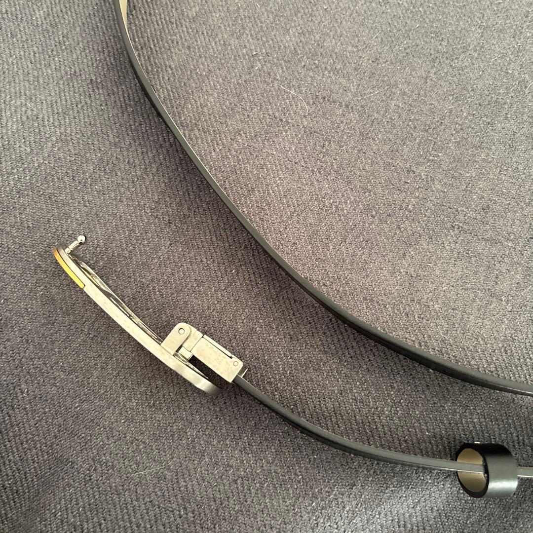 Fロゴ レザー製ベルト