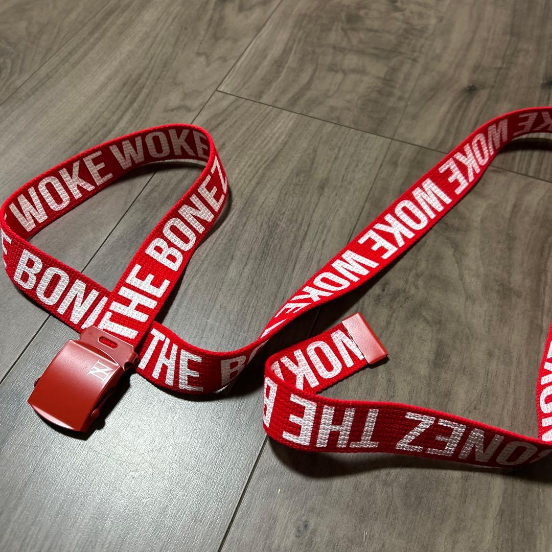 kj着用　the bonez ベルト　赤　ガチャ　straight up