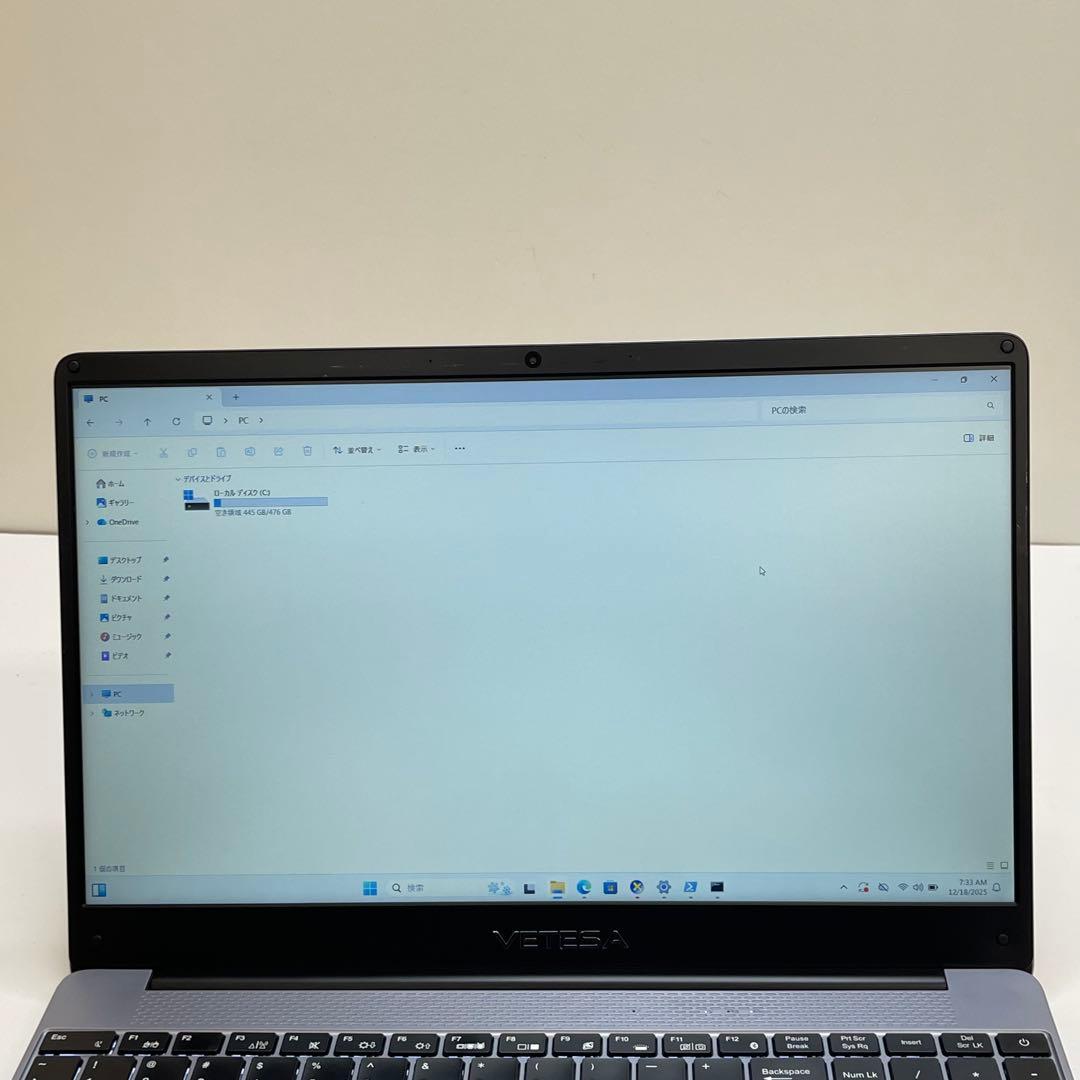 Windowsノート本体 #630 VETESA Win11 i5-7410HQ 8GB SSD512GB
