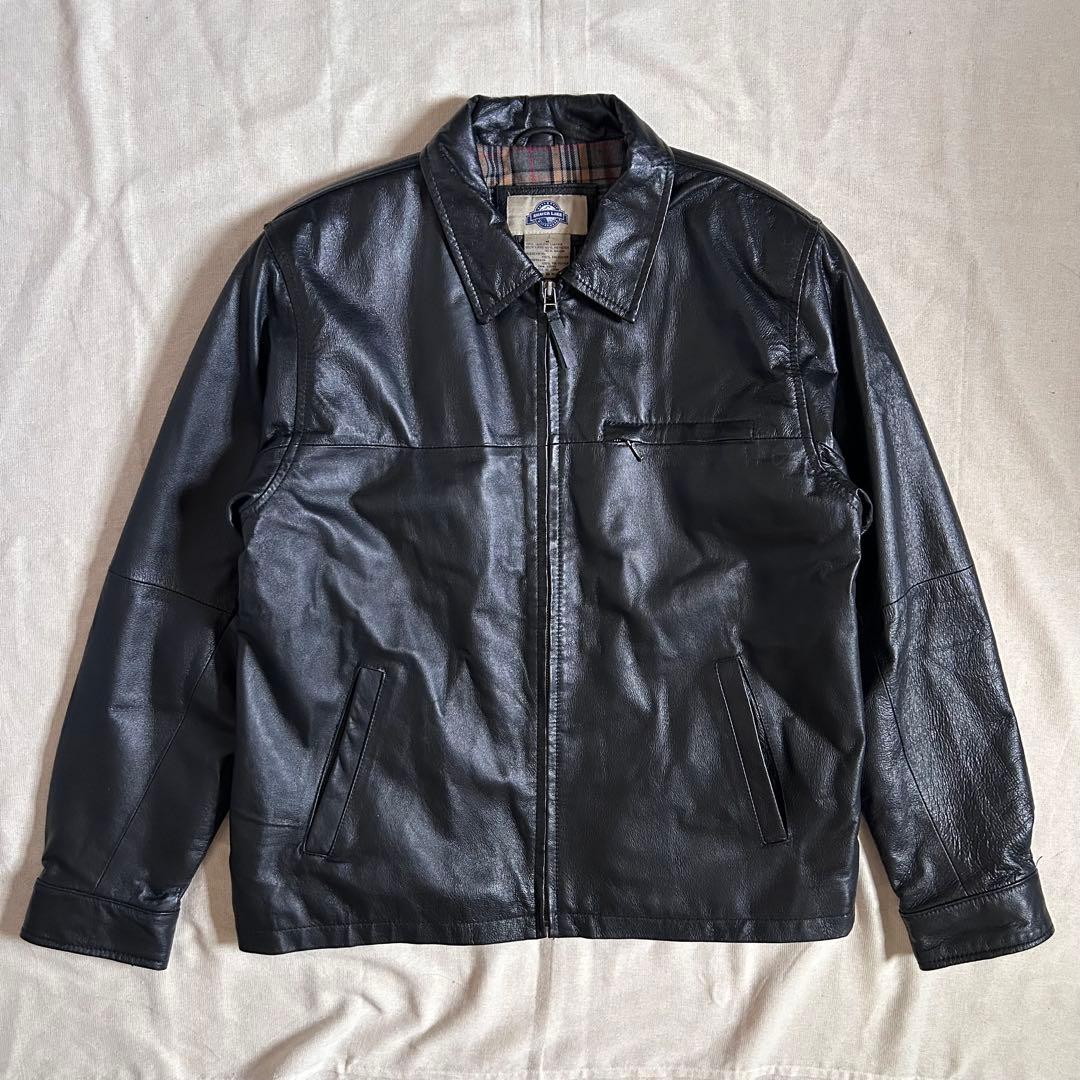 90s SHAVER LAKE レザージャケット スウィングトップ 黒 ブラック
