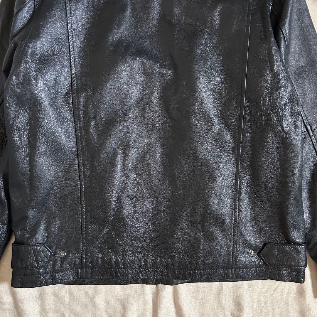 90s SHAVER LAKE レザージャケット スウィングトップ 黒 ブラック