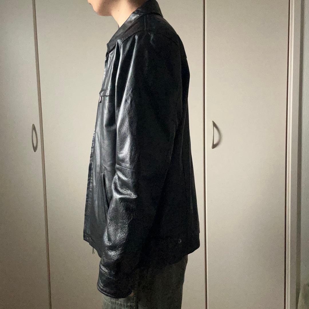 90s SHAVER LAKE レザージャケット スウィングトップ 黒 ブラック