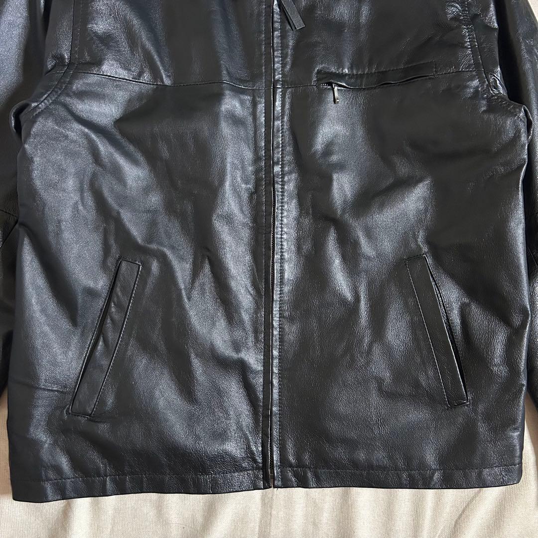 90s SHAVER LAKE レザージャケット スウィングトップ 黒 ブラック