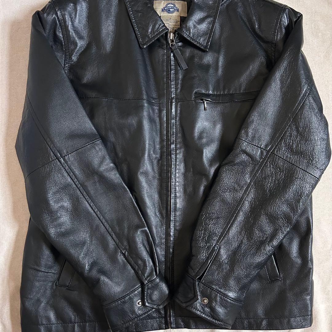 90s SHAVER LAKE レザージャケット スウィングトップ 黒 ブラック