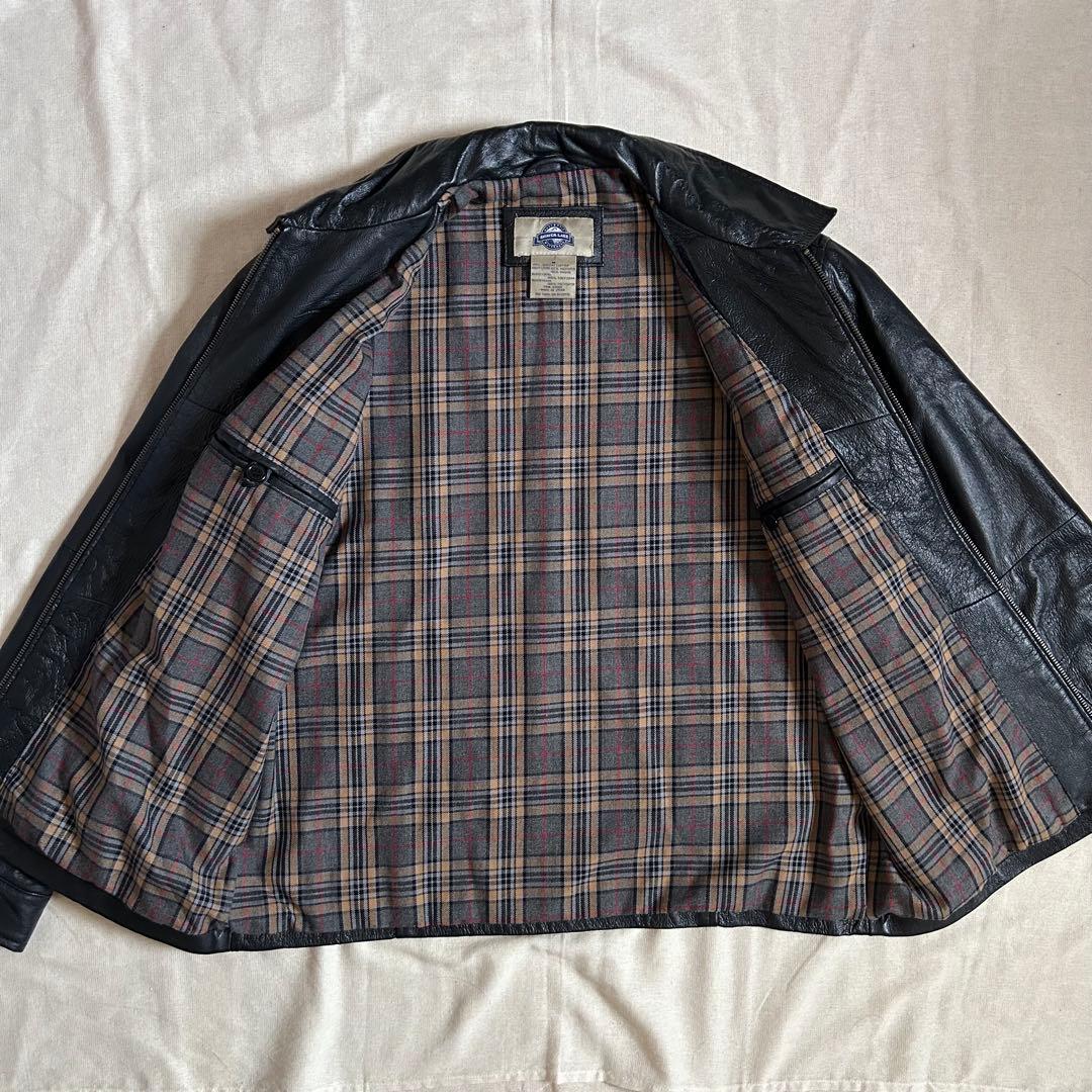 90s SHAVER LAKE レザージャケット スウィングトップ 黒 ブラック