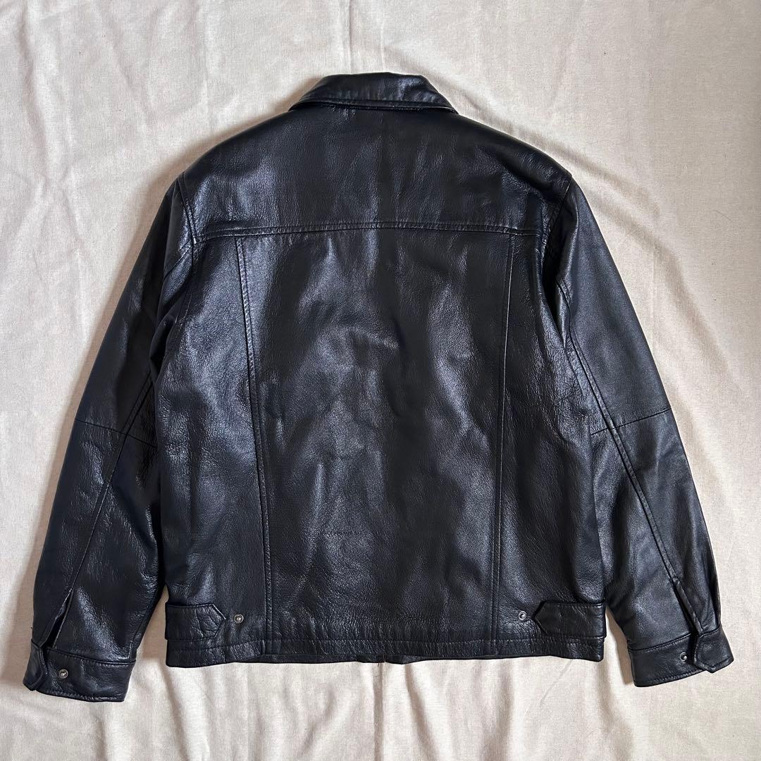 90s SHAVER LAKE レザージャケット スウィングトップ 黒 ブラック
