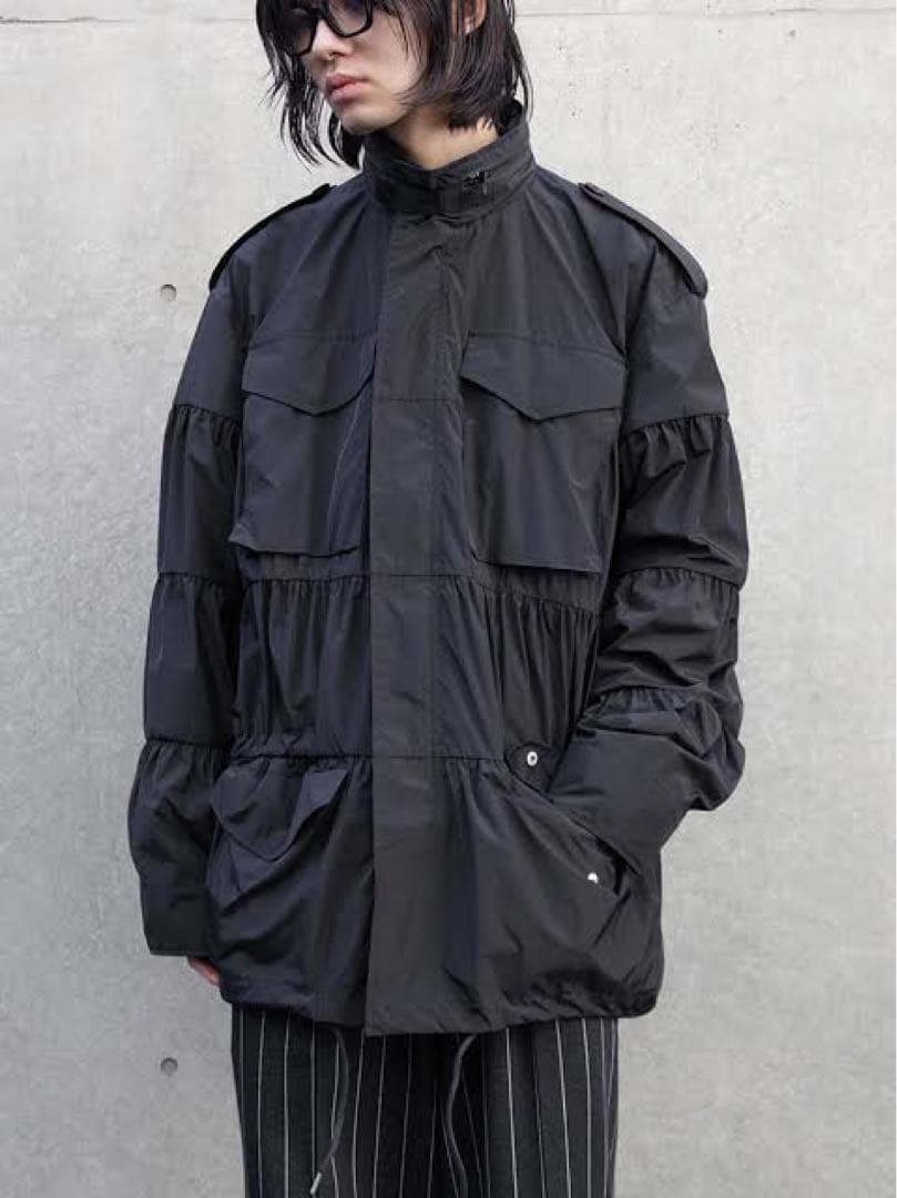 【最安値】MASU AIRY FIELD JACKET ブラック 46
