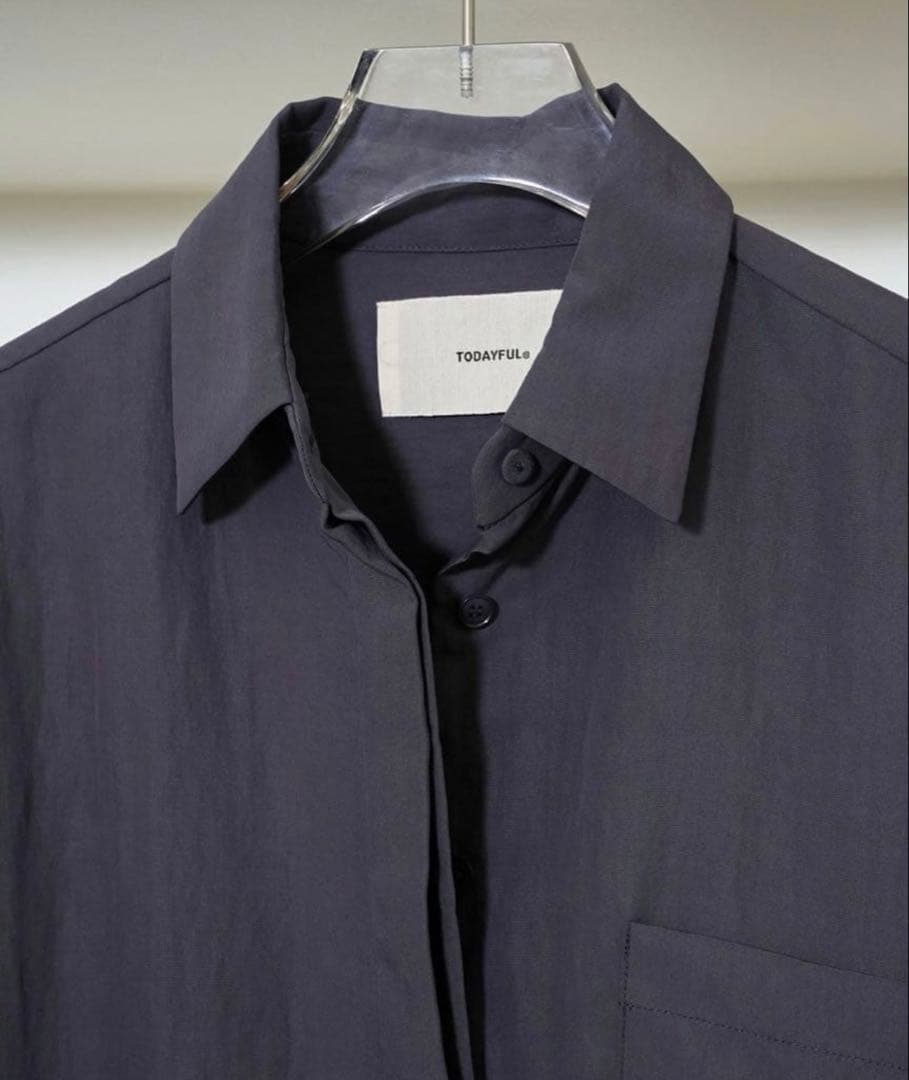 todayful Silky Pocket Shirts インディゴ