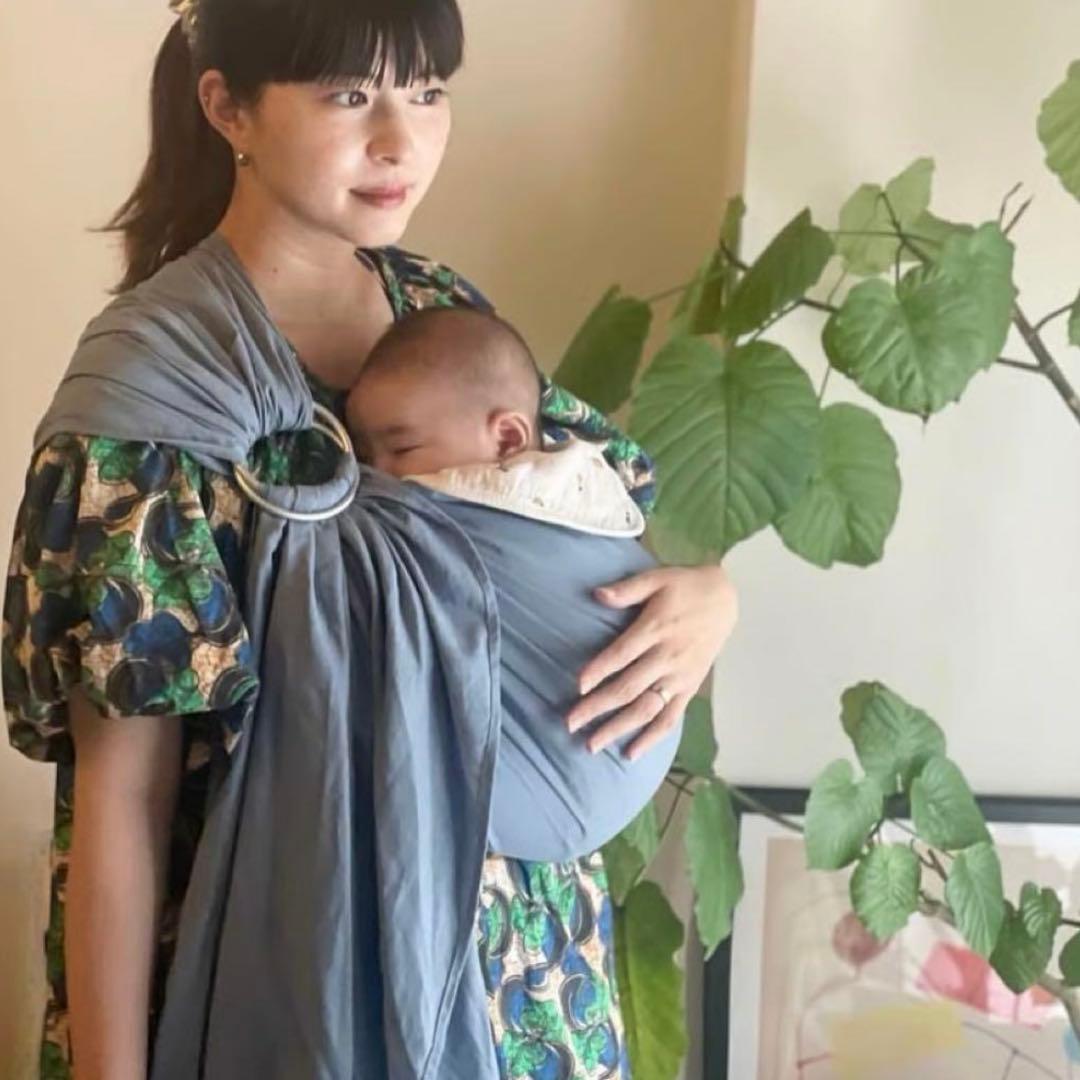 ミリスリング　miriスリング　スリング　抱っこ紐　出産準備　アイスブルー