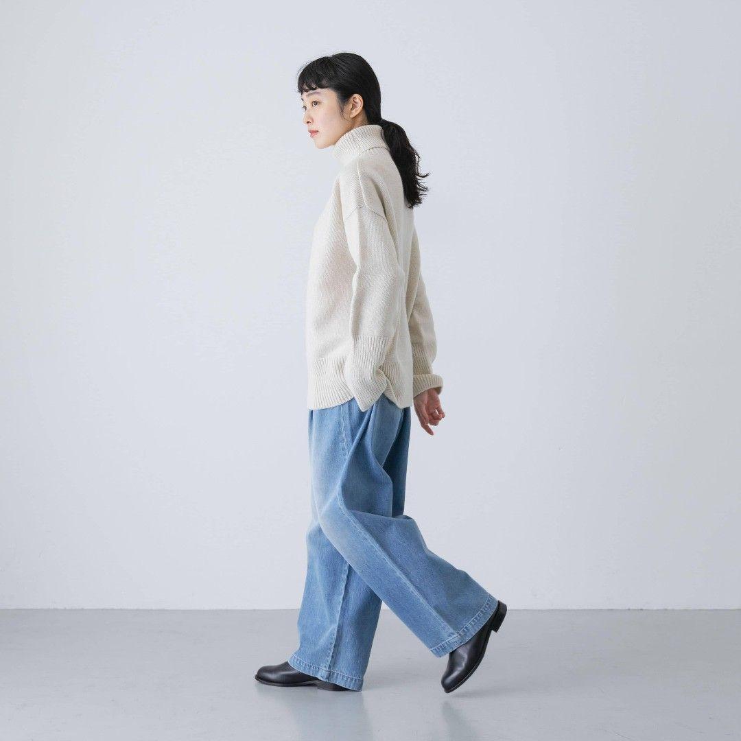 かぐれフェードデニムイージーパンツ