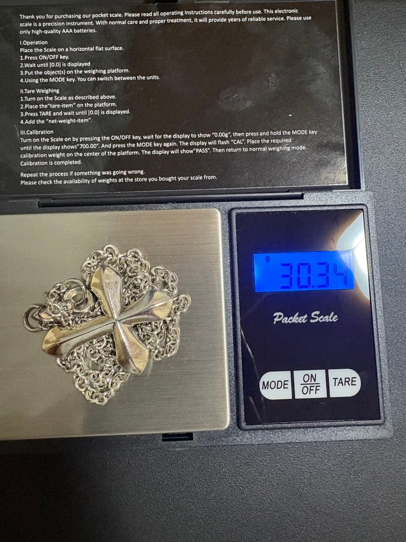 【本日0時掲載終了】LONE ONES シルバー クロスネックレス