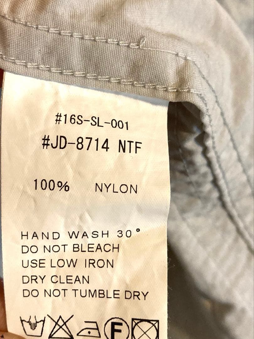 DANTON/軽量ジャケット/グレー/丸襟/NYLON/日本製/36