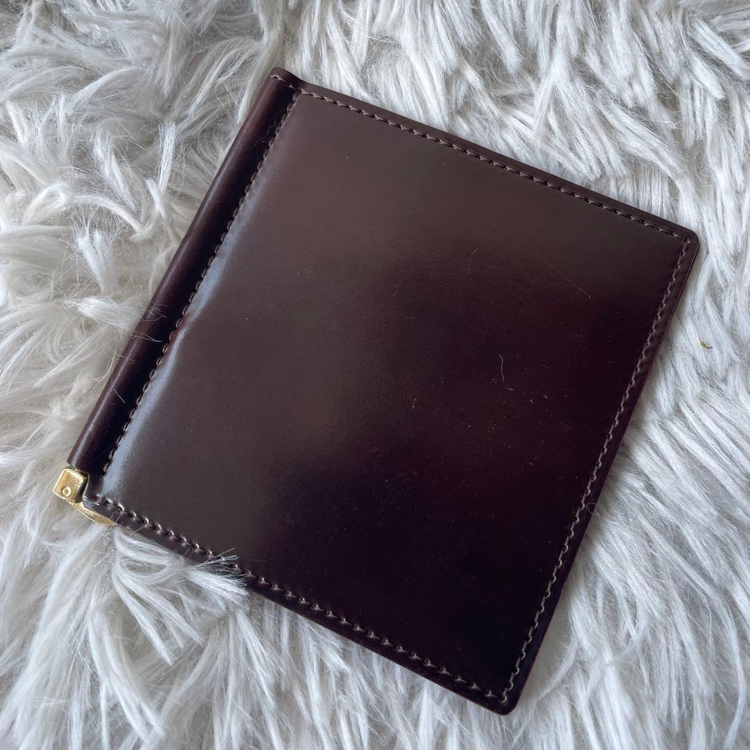 【未使用レベル】ガンゾ シェルコードバン マネークリップ