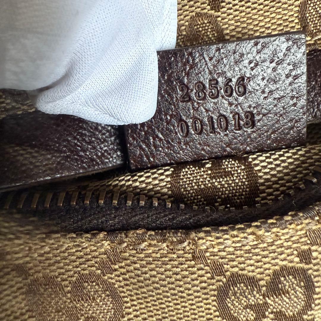 GUCCI グッチ GGキャンバス シェリーライン ボディバッグ ウエストポーチ