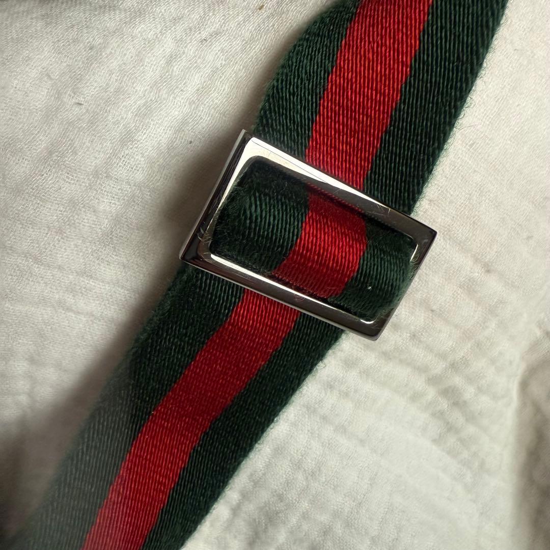 GUCCI グッチ GGキャンバス シェリーライン ボディバッグ ウエストポーチ