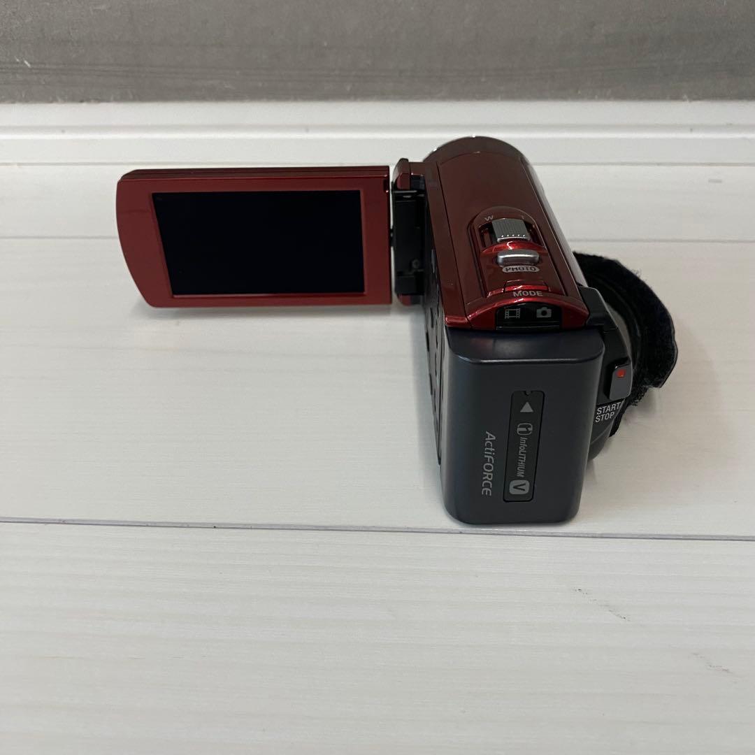 【箱付】SONY ビデオカメラ ハンディカム HDR-CX170 レッド