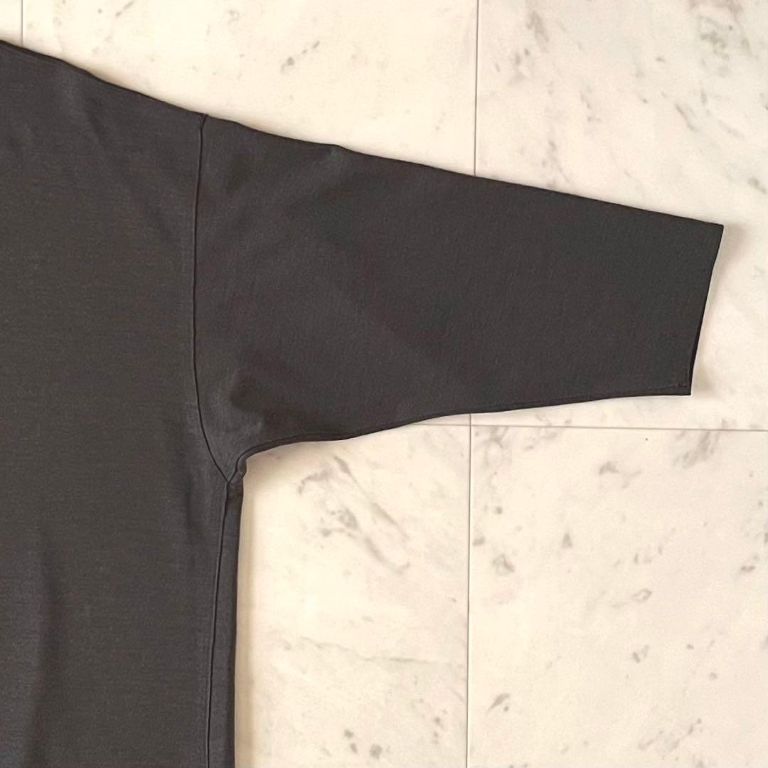 極美品＊ヨーガンレール ウールシルクチュニックワンピース M チャコールブラウン