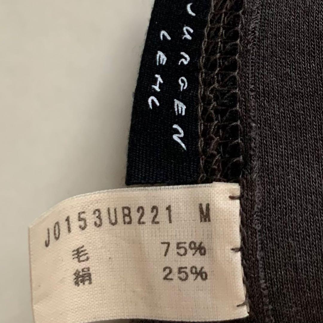 極美品＊ヨーガンレール ウールシルクチュニックワンピース M チャコールブラウン