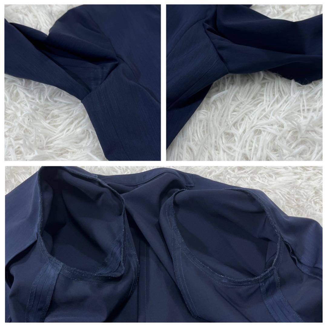 美品✨グリーンレーベルリラクシング セットアップ ノーカラー ネイビー L