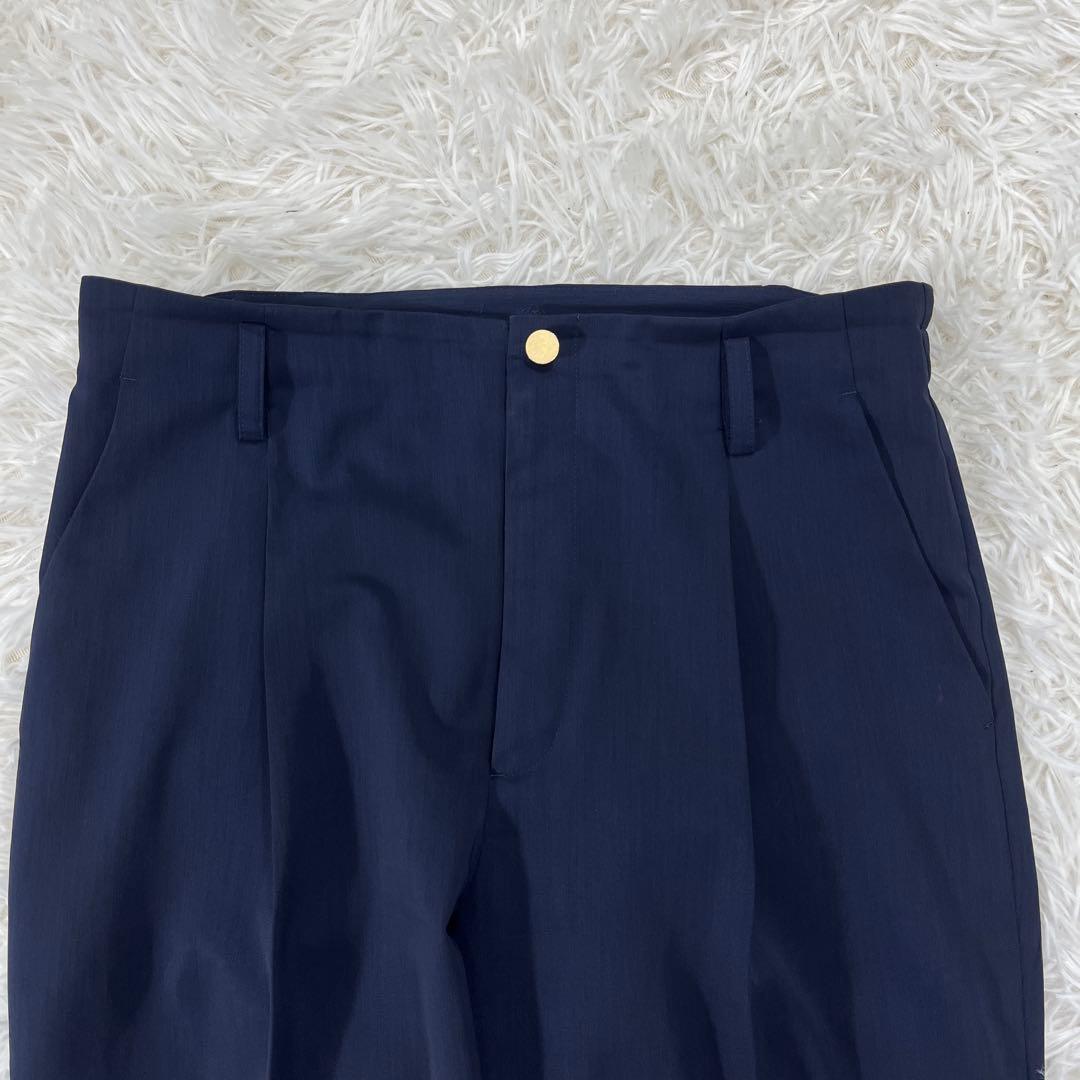 美品✨グリーンレーベルリラクシング セットアップ ノーカラー ネイビー L