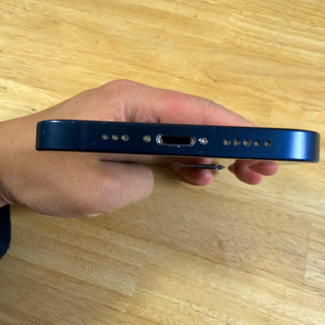 Apple iPhone 12 ブルー 128GB 本体 充電ケーブル付き