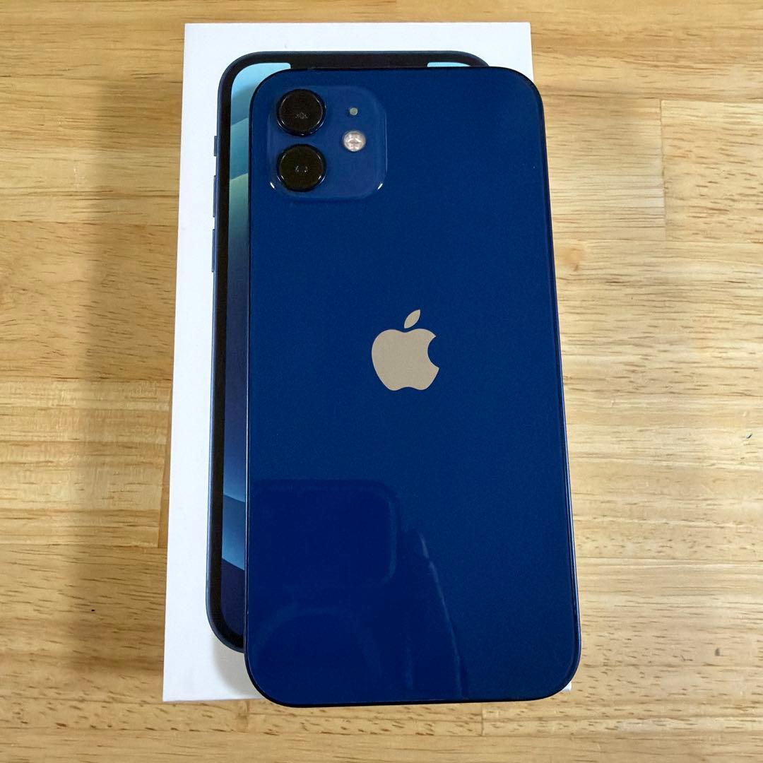Apple iPhone 12 ブルー 128GB 本体 充電ケーブル付き