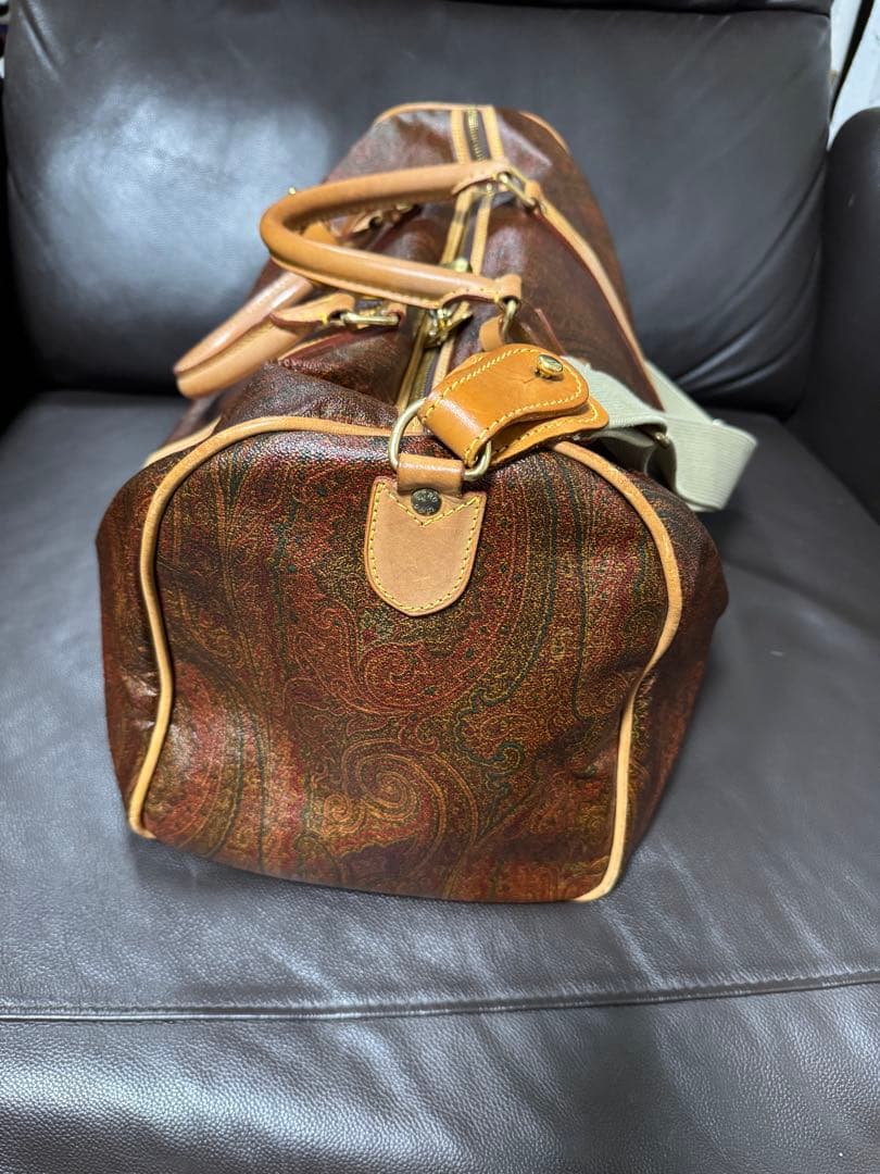 ETRO ボストンバッグ ペイズリー柄