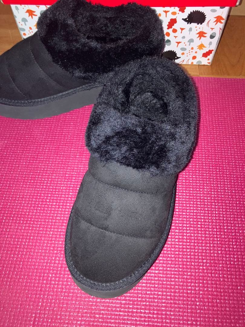 SCANDINAVIAN FOREST ブラックムートンブーツ