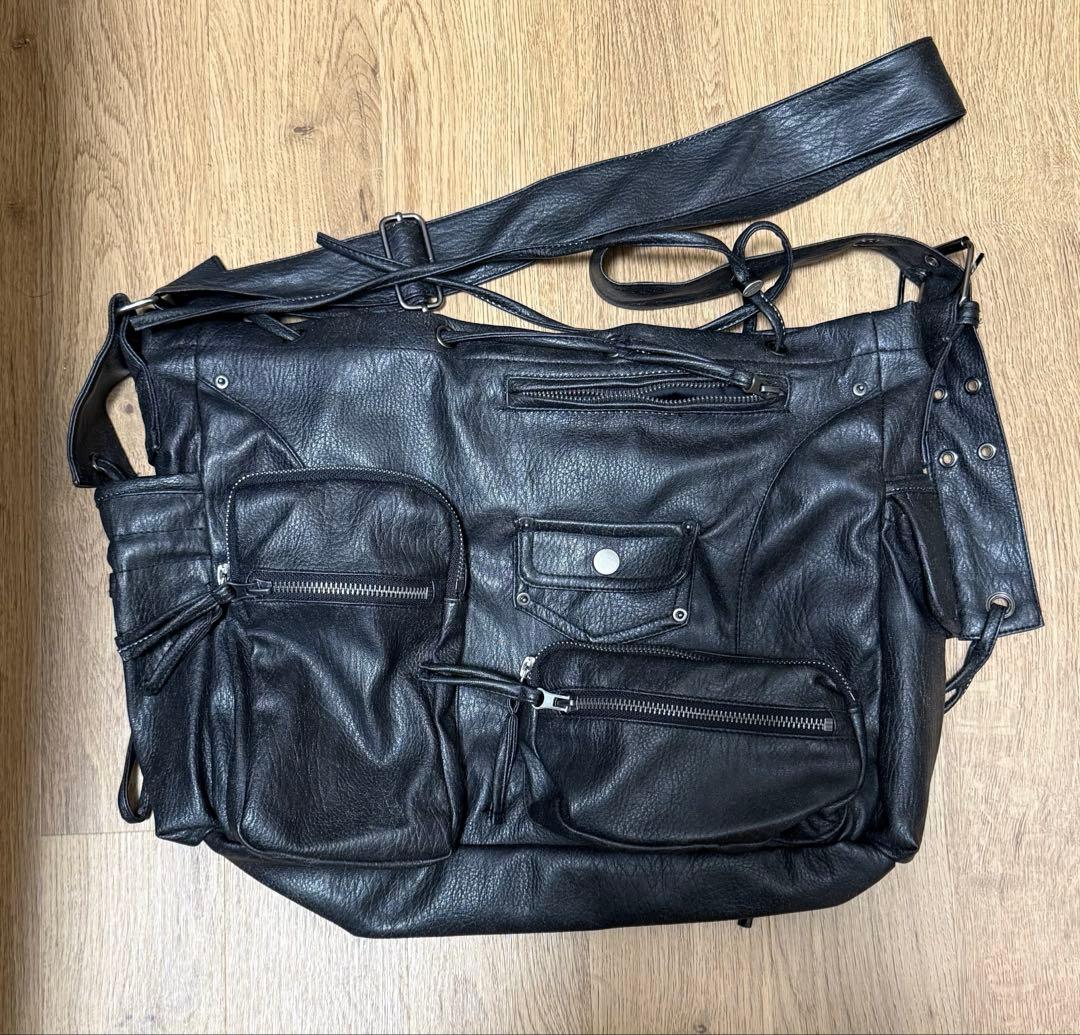 バッグ jaded london Faux Leather UtilitySatchel